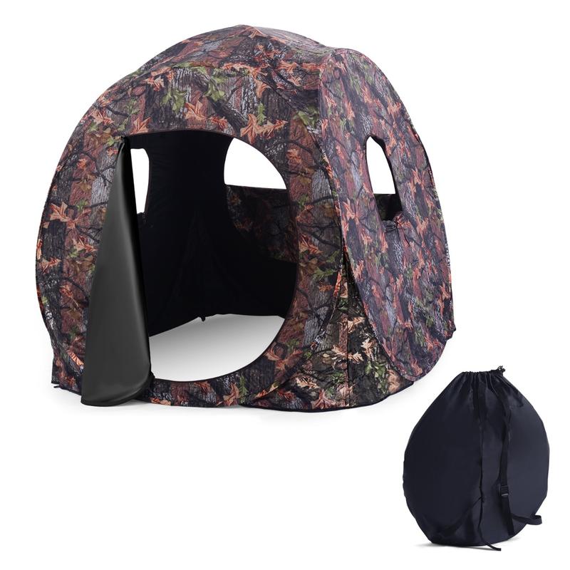 Hunting & Outdoor Supplies Vanderbijlpark - 3-persoons opklapbare jachttent, PU Oxford-stof, stalen