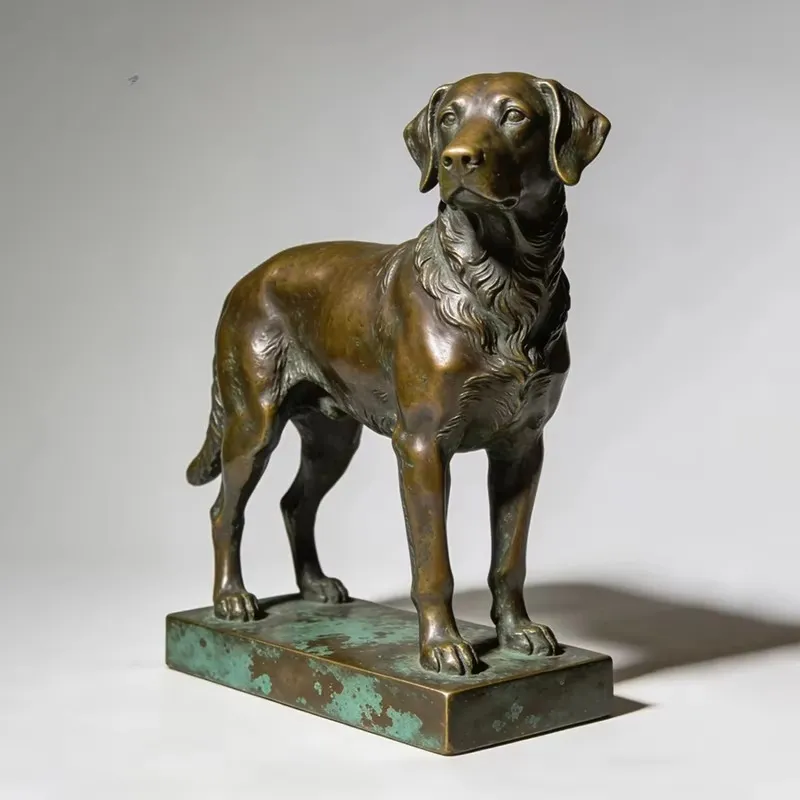 Outdoor Hunting Dog Statue - Brons gietwerk buitenhondenbeeld op ware grootte,