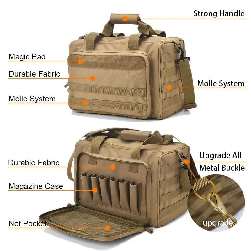 Outdoor Hunting Range - Gun Range opbergtas met MOLLE-systeem, duurzaam