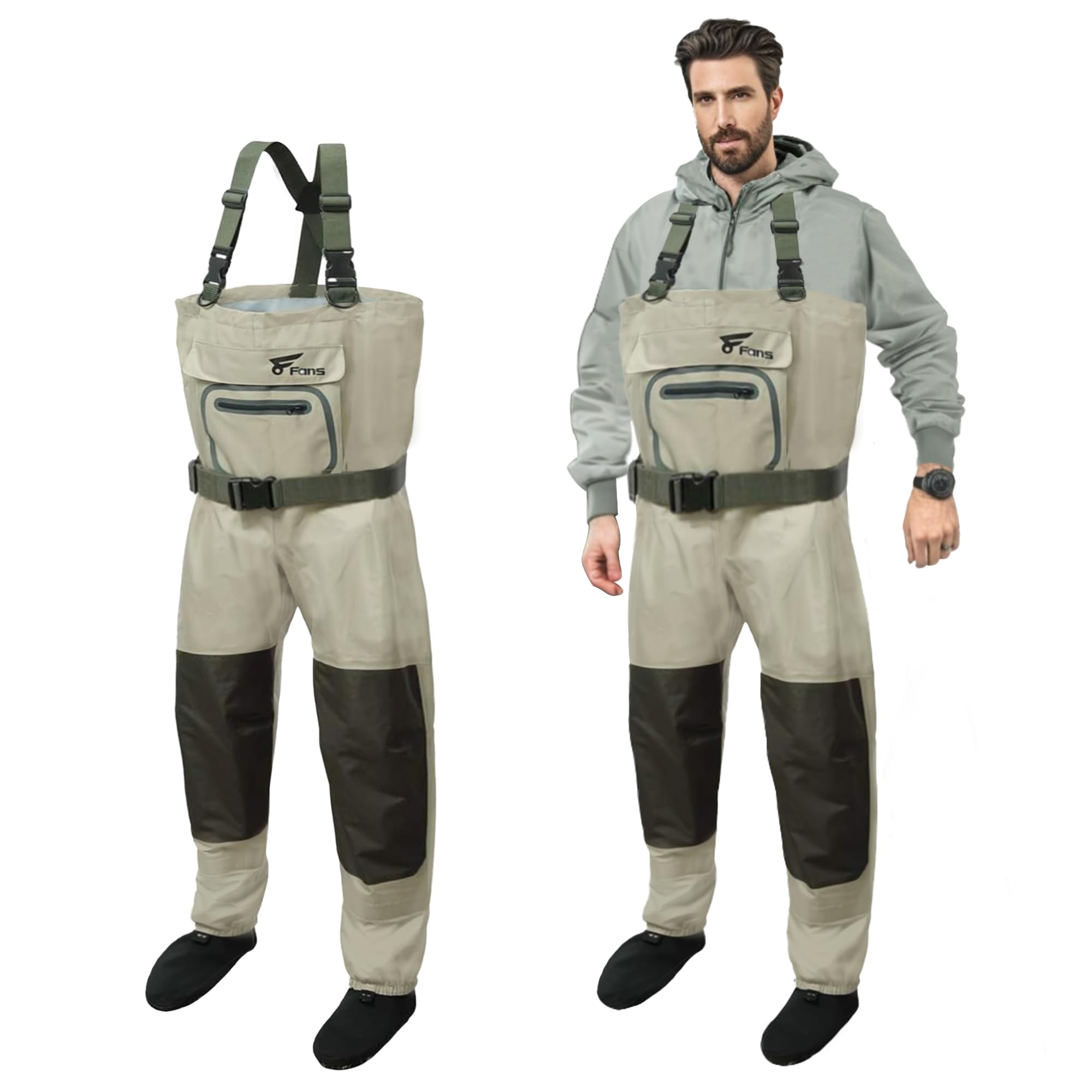 Fishing Waders Breathable - 8 Fans Visserijbroeken voor mannen en