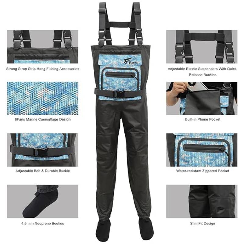 8 Fans Vliegen Vissen Steltlop - Fishing Waders Breathable recensie en prijs