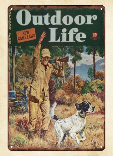 1944 OUTDOOR LIFE magazine cov - Hunting Dog Outdoor recensie en prijs