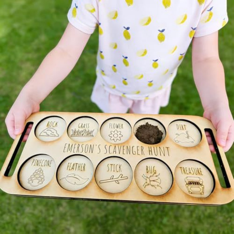 Draagbaar houten insectenzoekb - Outdoor Hunting Games For Kids recensie en prijs
