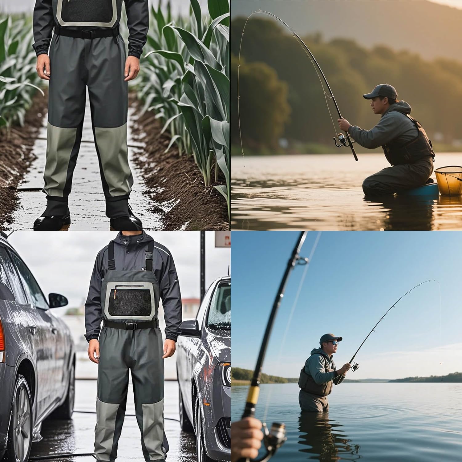 Vissersbroeken voor heren, wat - Fishing Waders Breathable recensie en prijs
