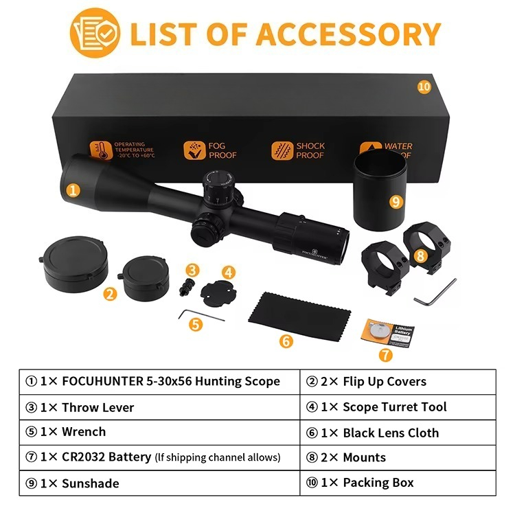 5-30X56 FFP Tactische Lange Af - Outdoor Hunting Range recensie en prijs