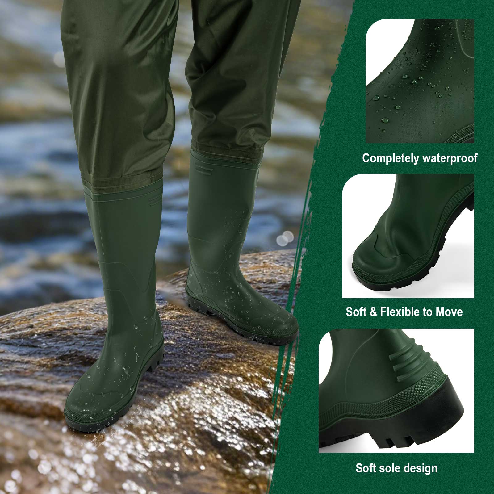 Goture outdoor waterdichte boo - Fishing Waders Breathable recensie en prijs