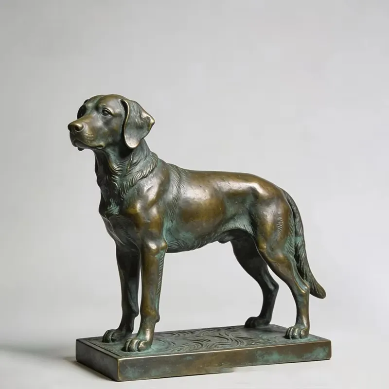 Brons gietwerk buitenhondenbee - Outdoor Hunting Dog Statue recensie en prijs