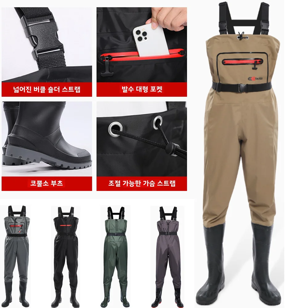 Waterdichte borst steltlopers  - Fishing Waders Breathable recensie en prijs