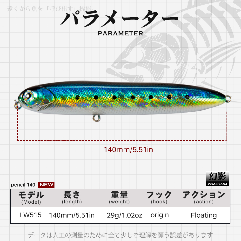 Hunthouse Pencil Surface Fishi - Hunting Quotes recensie en prijs