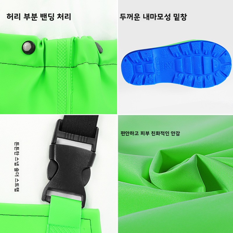 Pvc-waders voor kinderen Half  - Fishing Waders Breathable recensie en prijs