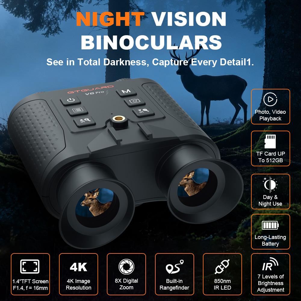 4K Nachtzichtkijker 8X Digital - Outdoor Hunting Videos recensie en prijs