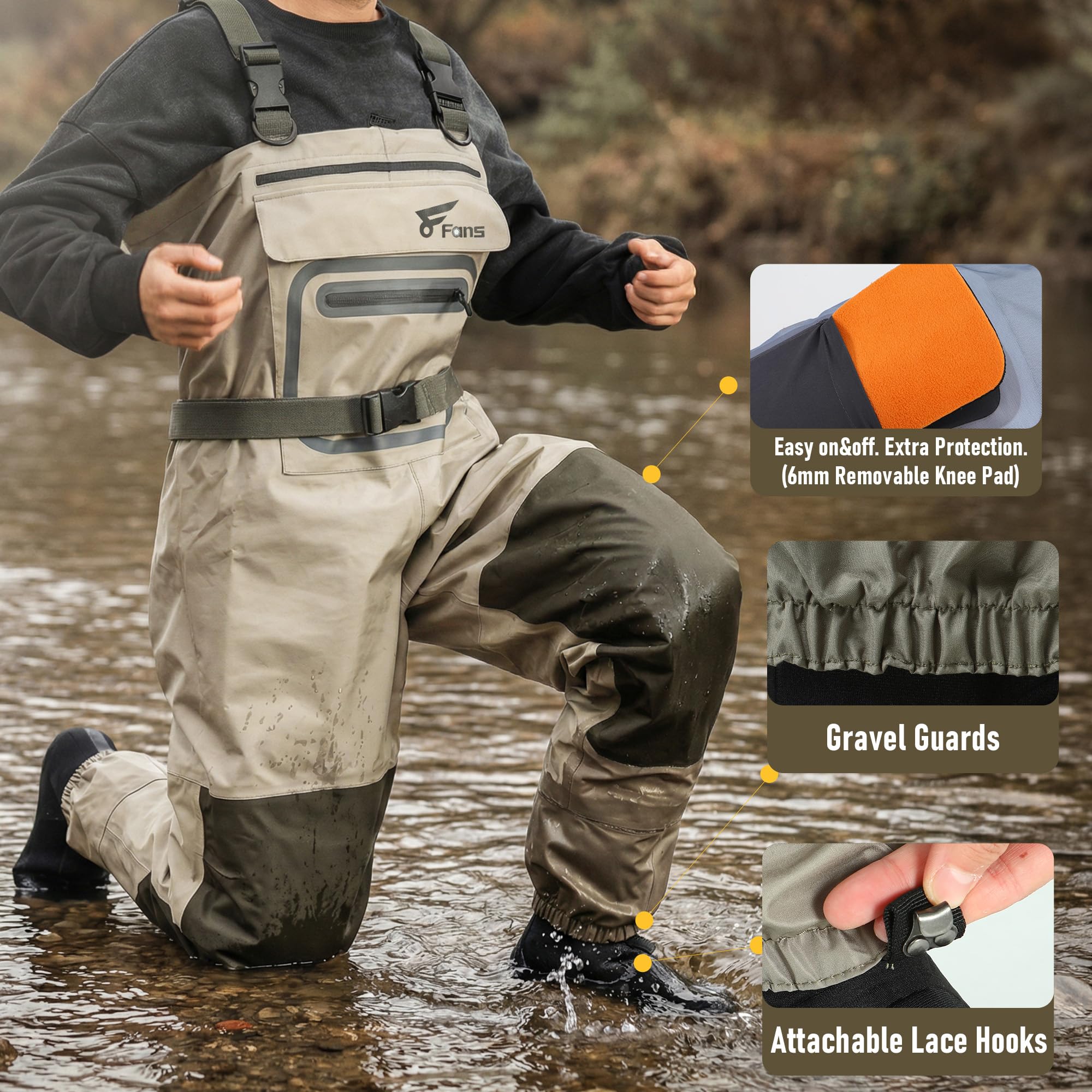8 Fans Visserijbroeken voor ma - Fishing Waders Breathable recensie en prijs